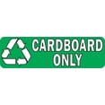 thumbnail image 1 of 10in X 3in Cardboard Only Recycling Sticker Vinyl Sign Stickers, 1 of 1