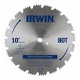 thumbnail image 1 of IRWIN Tools Classic Series Steel Table / Miter Circular Saw Blade, 10-Inch, 80T (11670), 1 of 2