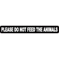 thumbnail image 1 of 10in x 1.25in Please Do Not Feed The Animals Sticker, 1 of 2