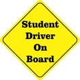 thumbnail image 1 of 10in x 10in Student Driver On Board Sticker, 1 of 3