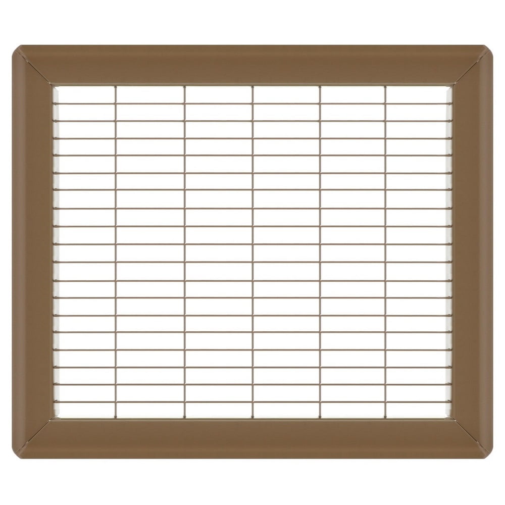 Brown Powder Coated Alloy Steel Outdoor Grille