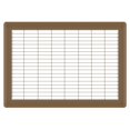 thumbnail image 1 of 10in x 16in Imperial Brown Heavy Gauge Steel Floor Grille - Heating and Cooling Air Vent, 1 of 3