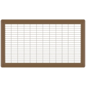 10in x 24in Imperial Brown Heavy Gauge Steel Floor Grille - Heating and Cooling Air Vent