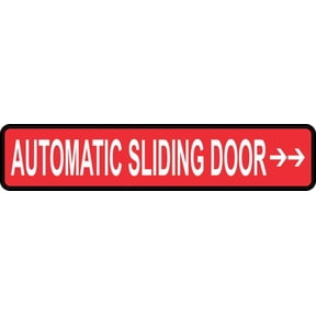 10in x 2in Right Automatic Sliding Door Sticker