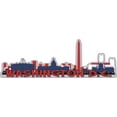 thumbnail image 1 of 10in x 3.25in Patriotic Washington D.C. Skyline Sticker, 1 of 2