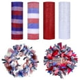 10in x 30ft/Roll Mesh Ribbon with Foil for Wreaths, Presents, Swags