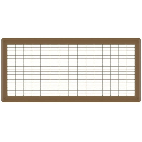 10in x 30in Imperial Brown Heavy Gauge Steel Floor Grille - Heating and Cooling Air Vent