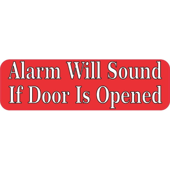 10in x 3in Alarm Will Sound Sticker