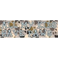 thumbnail image 1 of 10in x 3in All My Kids Have Paws Vinyl Sticker, 1 of 6