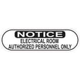 thumbnail image 1 of 10in x 3in Authorized Personnel Only Electrical Room Sticker, 1 of 2