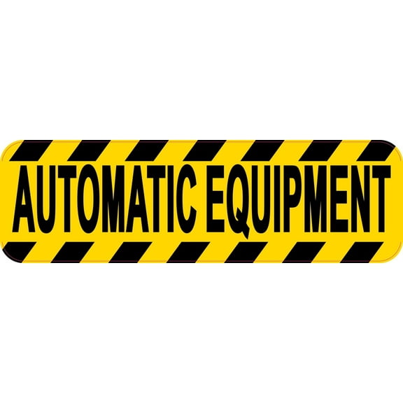 10in x 3in Automatic Equipment Sticker Vinyl Business Sign Decal Stickers