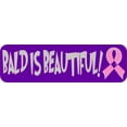 thumbnail image 1 of 10in x 3in Bald Is Beautiful! Vinyl Bumper Sticker Car Decal Window Stickers Decals, 1 of 1