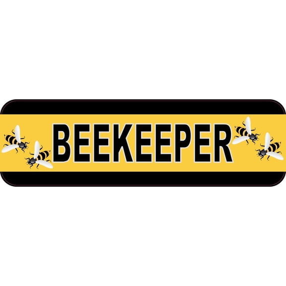 10in x 3in Beekeeper Bumper Sticker