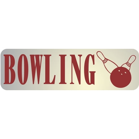 10in x 3in Bowling Bumper Sticker Window Decal Truck Stickers Vinyl Car Decals
