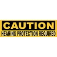 thumbnail image 1 of 10in x 3in Caution Hearing Protection Required Magnet, 1 of 1