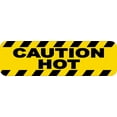 thumbnail image 1 of 10in x 3in Caution Hot Magnet, 1 of 1