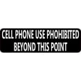 thumbnail image 1 of 10in x 3in Cell Phone Use Prohibited Magnet Business Sign  Magnets, 1 of 1