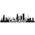 thumbnail image 1 of 10in x 3in Chicago Skyline Sticker Travel Car Window Decal Bumpe, 1 of 1