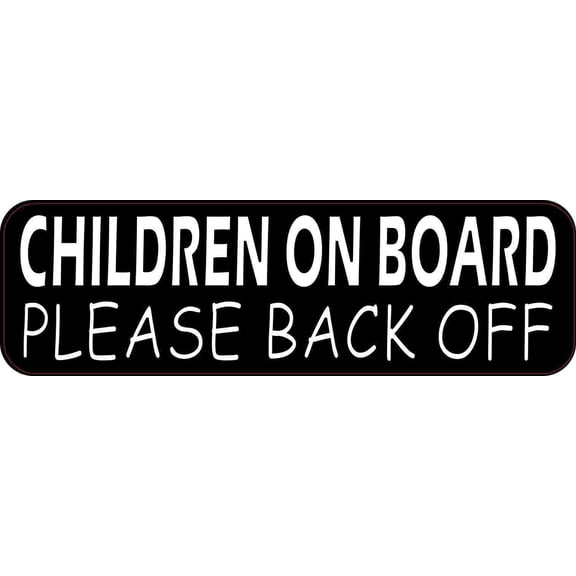 10in x 3in Children on Board Sticker