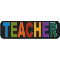 10in x 3in Colorful Teacher Bumper Magnet