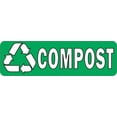 thumbnail image 1 of 10in x 3in Compost Recycle Sticker, 1 of 2