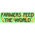 thumbnail image 1 of StickerTalk Corn Pattern Farmers Feed the World Magnet, 10 inches x 3 inches, 1 of 3