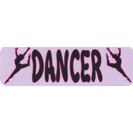 10in x 3in Dancer Vinyl Bumper Sticker Decal Car Window Decals Truck Stickers