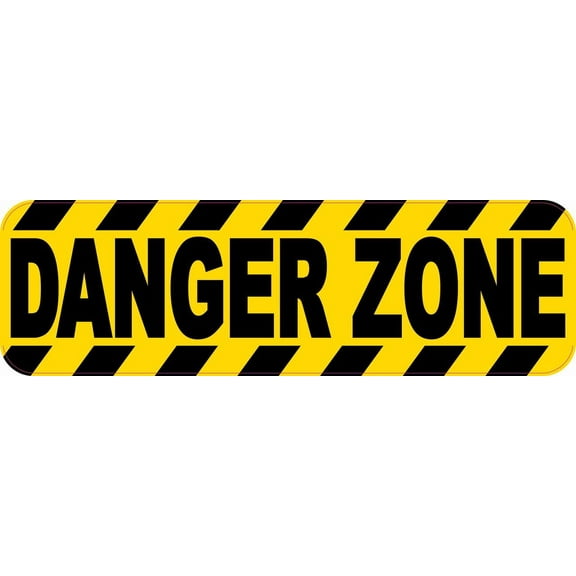 10in x 3in Danger Zone Sticker