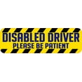 thumbnail image 1 of 10in x 3in Disabled Driver Vinyl Sticker, 1 of 3