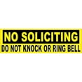 thumbnail image 1 of 10in x 3in Do Not Knock or Ring Bell No Soliciting Magnet, 1 of 1