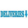 thumbnail image 1 of 10in x 3in Down Arrow Deliveries Sticker, 1 of 2