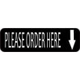 thumbnail image 1 of 10in x 3in Down Arrow Please Order Here Magnet, 1 of 1