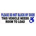 thumbnail image 1 of 10in x 3in Dynamic Disability Do Not Block Door Magnet, 1 of 3