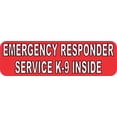 thumbnail image 1 of 10in x 3in Emergency Responder Service K9 Inside Magnet Bumper Magnets, 1 of 1