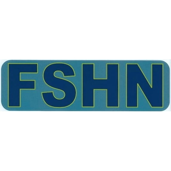 10in x 3in FSHN Fishing Vinyl Bumper magnet Car magnetic Truck magnets