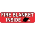 thumbnail image 1 of 10in x 3in Fire Blanket Inside Sticker, 1 of 3