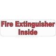 thumbnail image 1 of 10in x 3in Fire Extinguisher Inside Sticker, 1 of 2