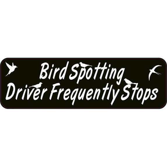 StickerTalk Frequently Stops Bird Spotting Magnet, 10 inches by