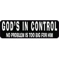thumbnail image 1 of 10in x 3in Gods in Control Vinyl Sticker, 1 of 4