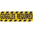 thumbnail image 1 of 10in x 3in Goggles Required Sticker, 1 of 2