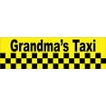 thumbnail image 1 of 10in x 3in Grandma's Taxi Vinyl Bumper Stickers Decals Window Sticker Car Decals, 1 of 1