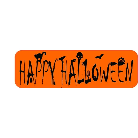 10in x 3in Happy Halloween Magnet