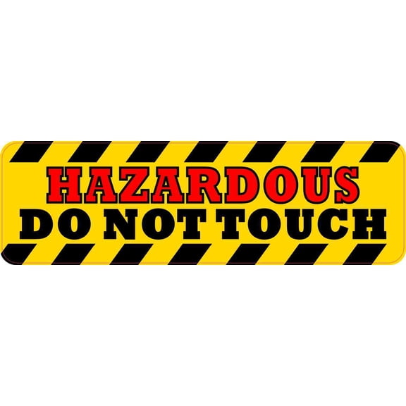 10in x 3in Hazardous Do Not Touch Magnet Magnetic Safety Business Sign