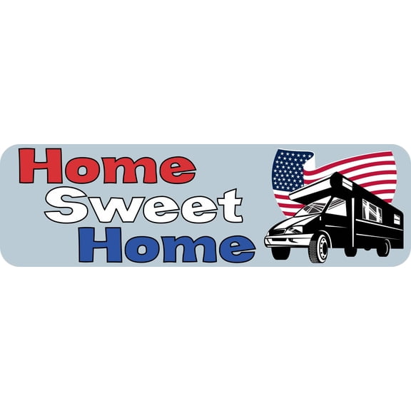 10in x 3in Home Sweet Home Magnet RV Magnetic Truck  Car Magnets