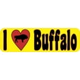 thumbnail image 1 of 10in x 3in I Love Buffalo Magnet Magnetic Animal Vehicle Bumper Magnets, 1 of 1