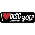 thumbnail image 1 of 10in x 3in I Love Disc Golf Bumper Sticker, 1 of 3
