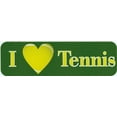 thumbnail image 1 of 10in x 3in I Love (Heart) Tennis Bumper Stickers Window Decal St, 1 of 1