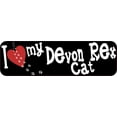 thumbnail image 1 of 10in x 3in I Love My Devon Rex Cat Magnet Magnetic Truck Magnets Pet, 1 of 1