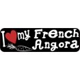 thumbnail image 1 of 10in x 3in I Love My French Angora Rabbit Bumper Sticker Vinyl S, 1 of 1