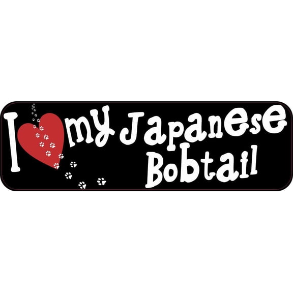 10in x 3in I Love My Japanese Bobtail Magnet Magnetic Truck Magn